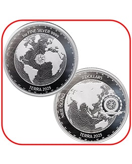 2023 Planet Terra Niue 1oz Silver Bullion Coin