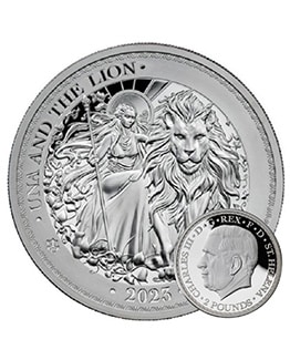 2023 Una and the Lion St Helena 1oz Silver Bullion Coin