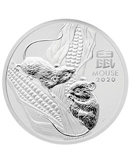 2020 Year of the Mouse Perth Mint Lunar 1 oz Silver Bullion Coin