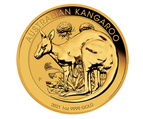 1oz Australian Kangaroo Fine Gold Coin Mixed Years