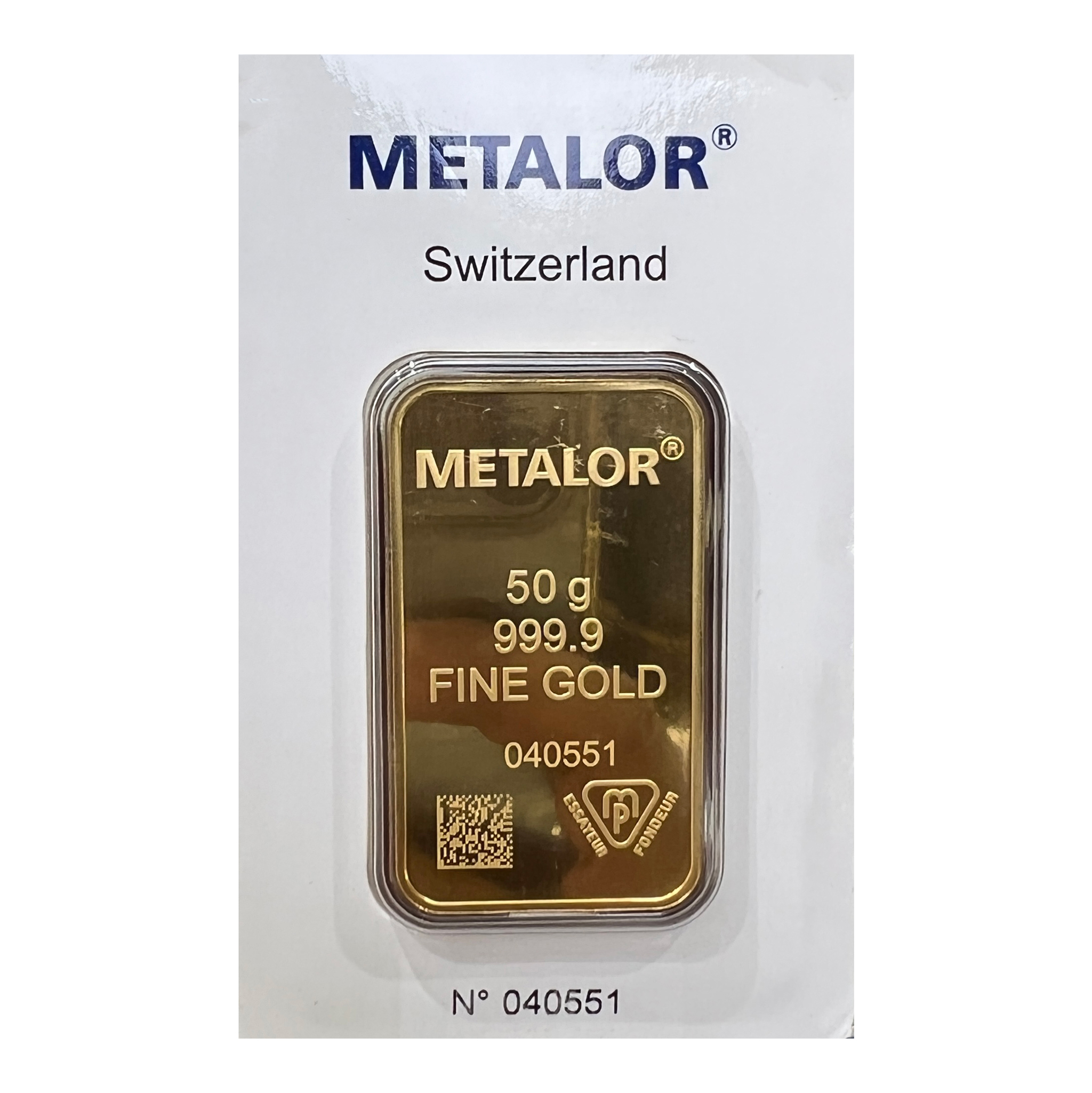 50g Metalor Gold Bar