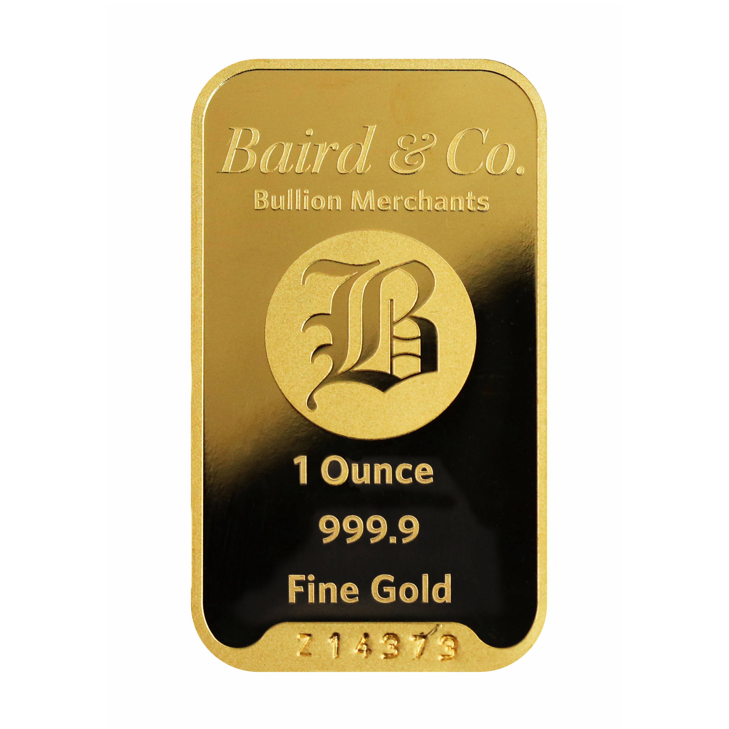 1oz Gold Minted Bar Baird & Co