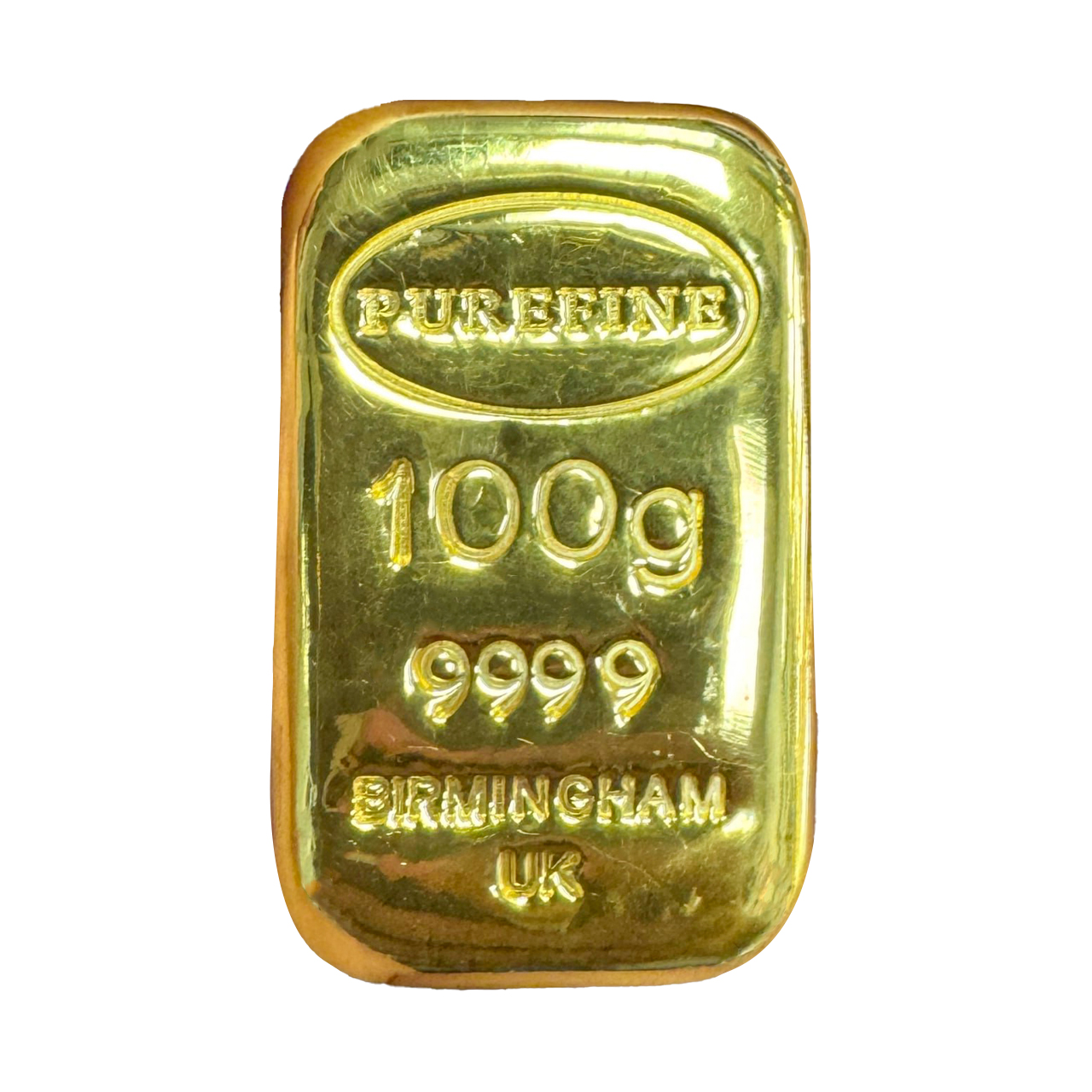 100g Purefine 999.9 Fine Gold Bar