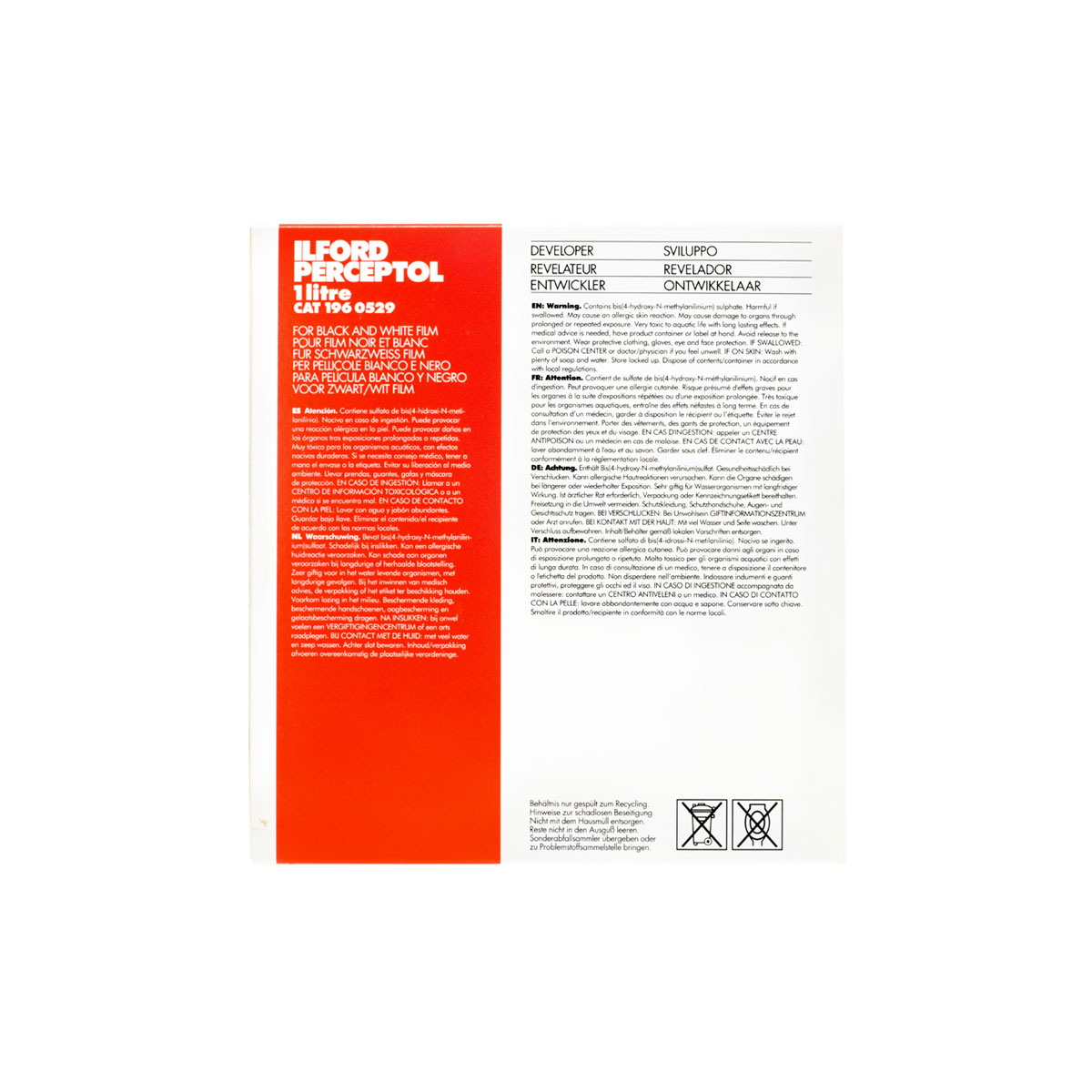 Film Darkroom Ilford Perceptol Developer