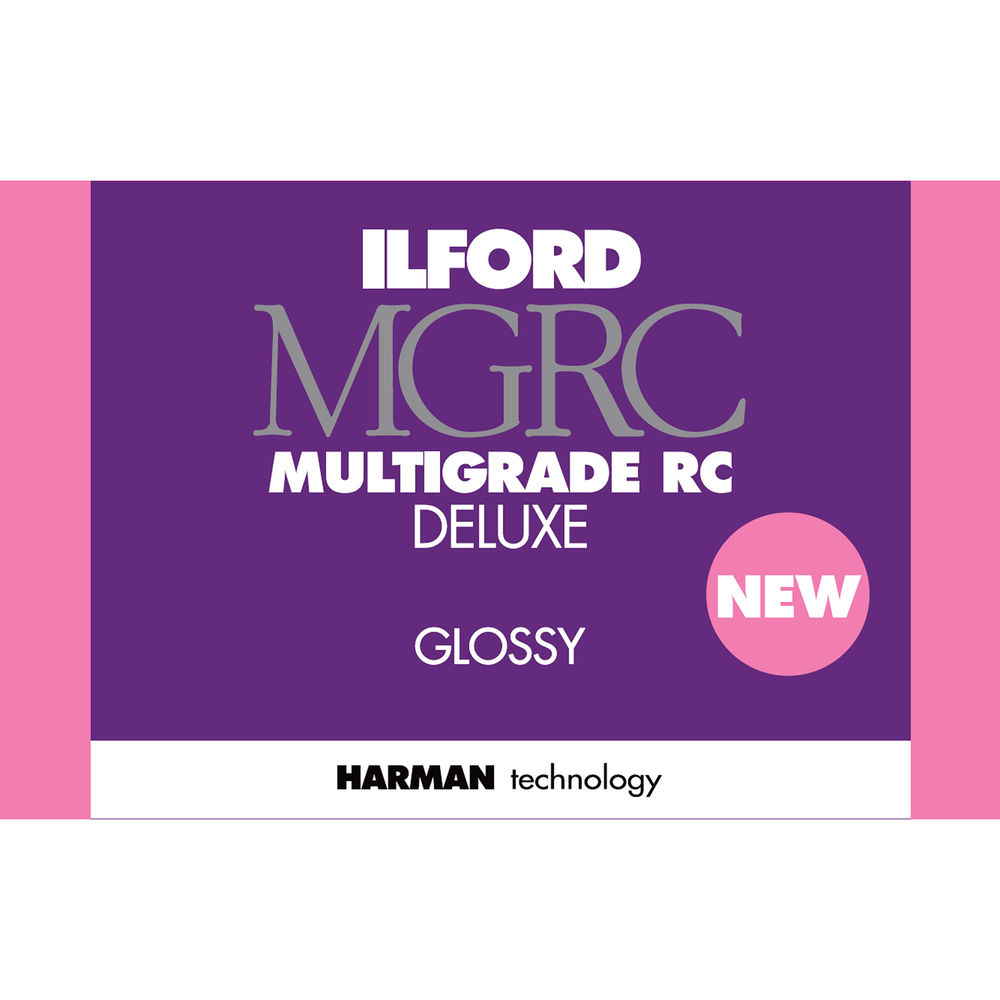Ilford MULTIGRADE RC Deluxe Paper (Glossy, 8 x 10″, 50 Sheets)