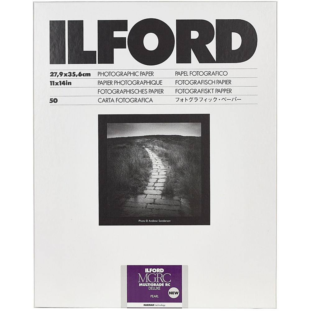 Ilford MULTIGRADE RC Deluxe Paper (Pearl, 11 x 14″, 50 Sheets)