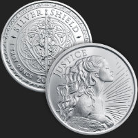 1 oz Justice BU Silver Round 2026
