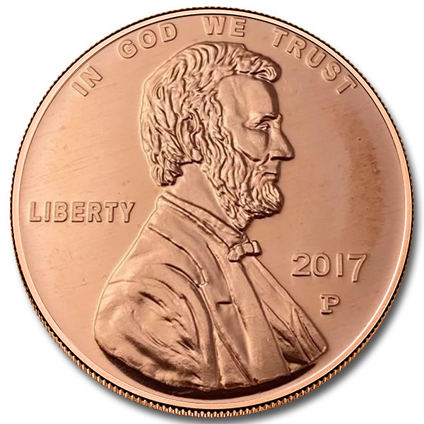 Lincoln Penny 1 oz Copper Round (New)