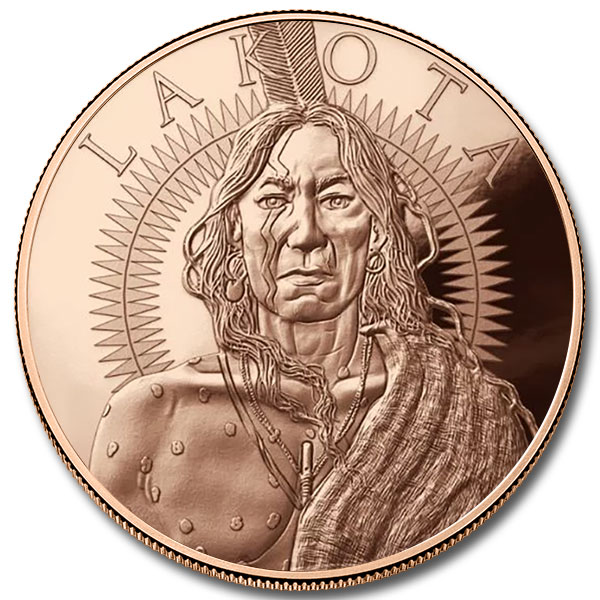 Lakota Crazy Horse 1 oz Copper Round