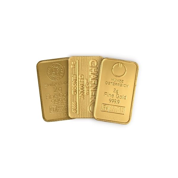 2 gram Gold Bar – Any Mint, Any Condition