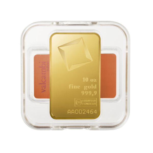 Valcambi 10 oz Gold Bar (New in Assay)