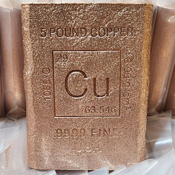 Element 5 Pound Cast Copper Bar