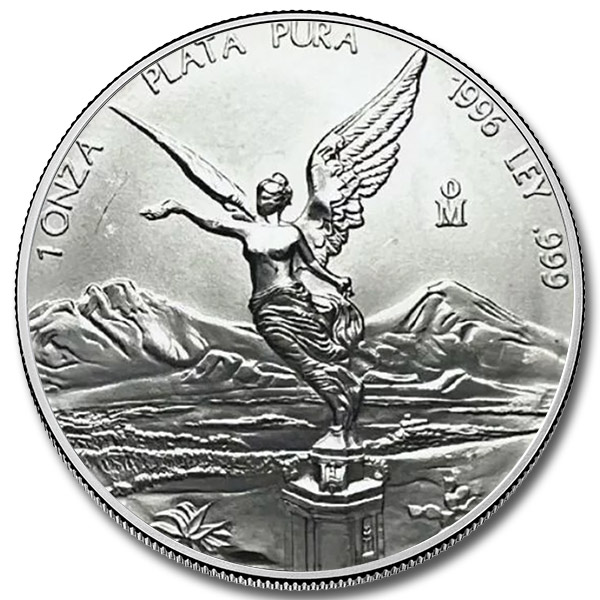 1996 1 oz Mexican Silver Libertad Coin