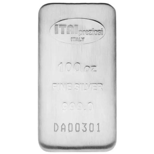 Italpreziosi 100 oz Silver Bar (New)