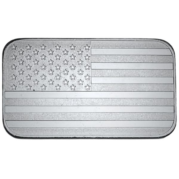 US Flag 1 oz Silver Bar (New)