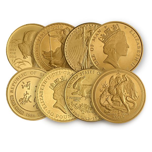 1/2 oz Gold Coin – Any Mint, Not BU
