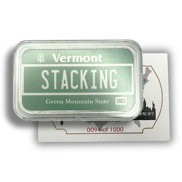 Vermont Stacking Across America 1 oz Silver Bar