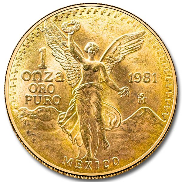 1981 1 oz Mexican Gold Libertad Coin