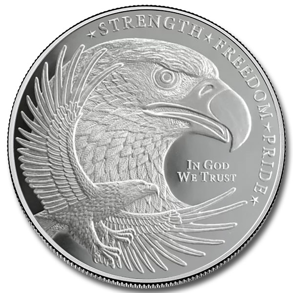 GSM Bald Eagle 5 oz Silver Round (New)