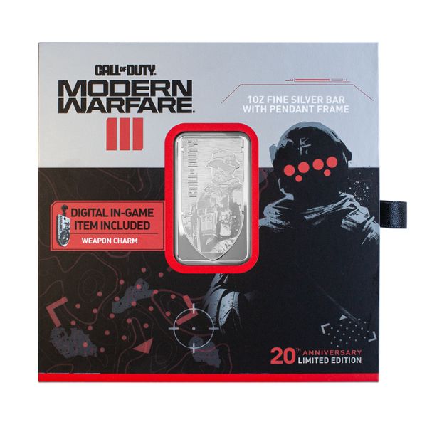 Call of Duty 1 oz Silver Bar (With Weapon Charm Code)