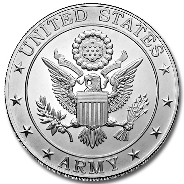 United States Army 1 oz Silver Round (New)
