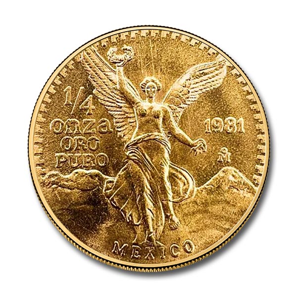 1981 1/4 oz Mexican Gold Libertad Coin (BU)