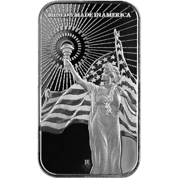 Asahi Columbia Goddess 1 oz Silver Bar (New)