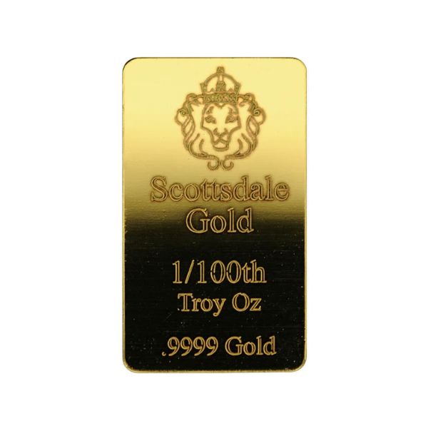 Scottsdale Mint 1/100 oz Gold Bar