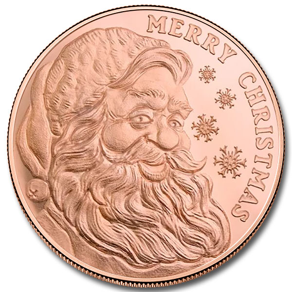 2024 GSM Santa 1 oz Copper Round (New)