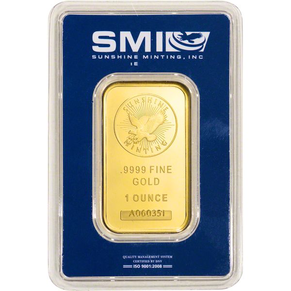 Sunshine Mint 1 oz Gold Bar (New in Assay)