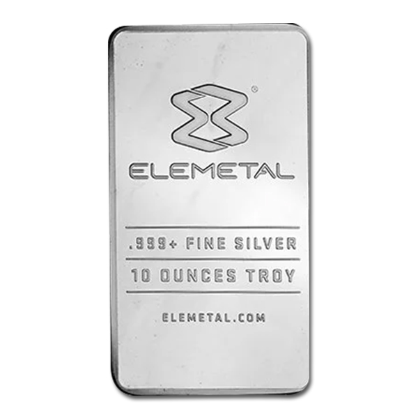 Elemetal 10 oz Silver Bar (New)