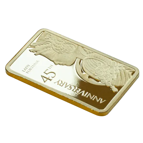 5 Gram PAMP Lady Fortuna 45th Anniversary Gold Bar