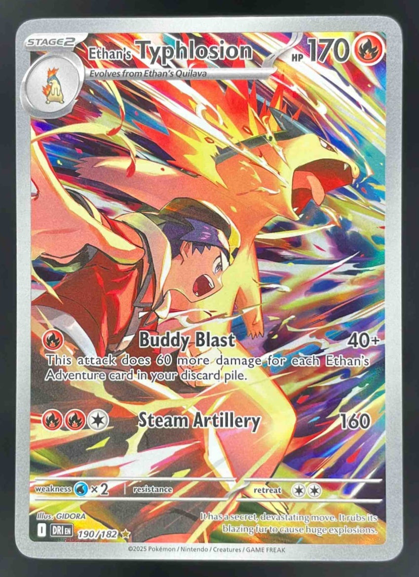 2025 Pokemon Destined Rivals #190/182 Ethan's Typhlosion