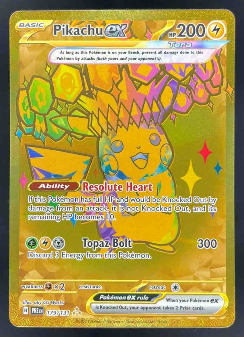 2025 Pokemon Prismatic Evolutions #179/131 Pikachu ex