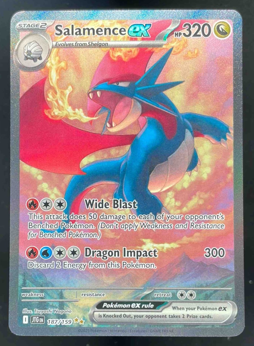 2025 Pokemon Journey Together #187/159 Salamence ex