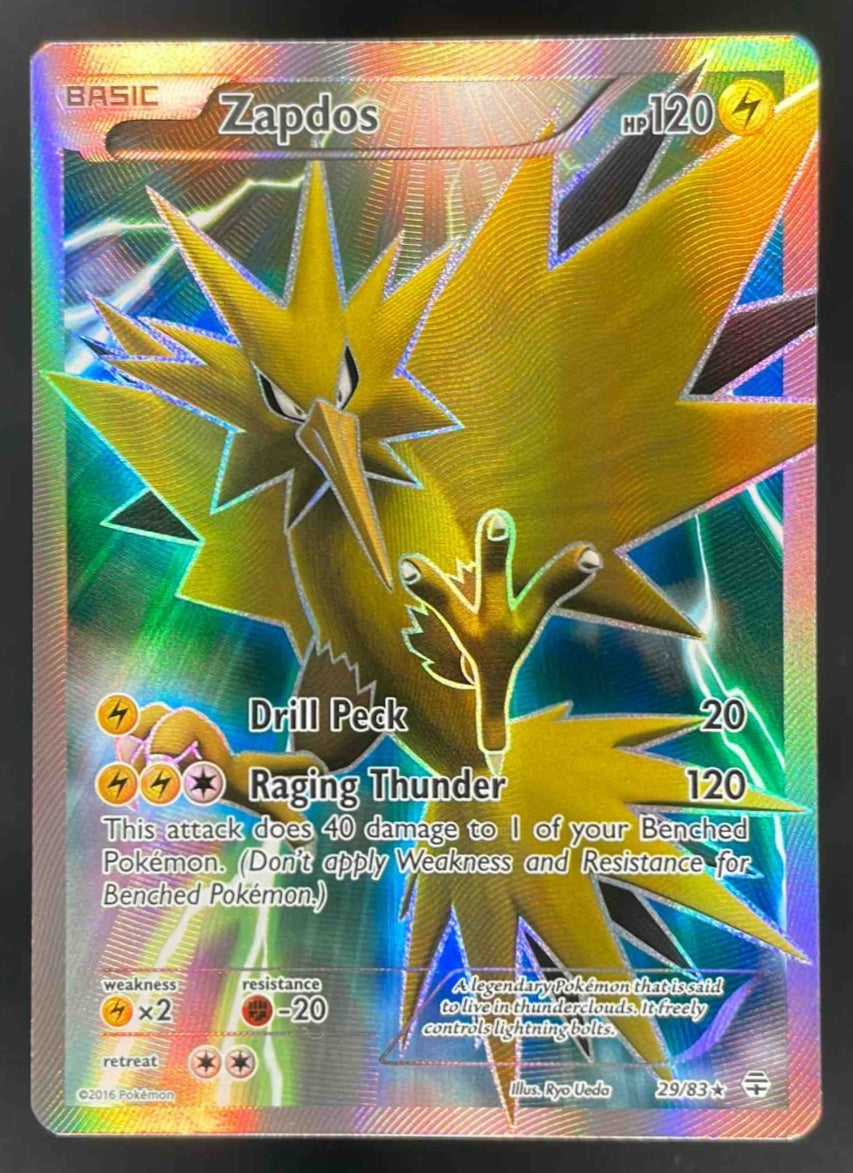2016 Pokemon Generations Reverse Holos #29/83 Zapdos Holo