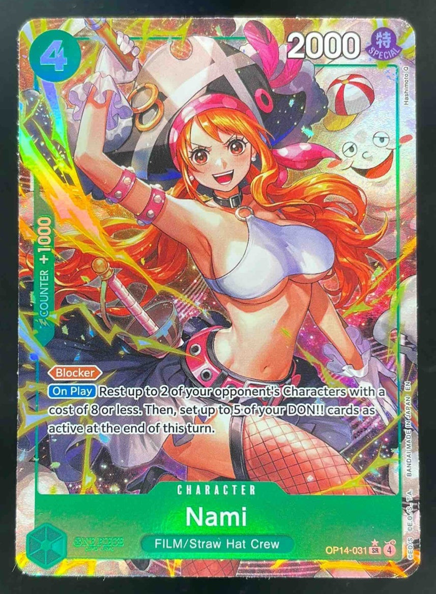 2026 One Piece Azure Sea's Seven Super Rare #OP14-031 Nami