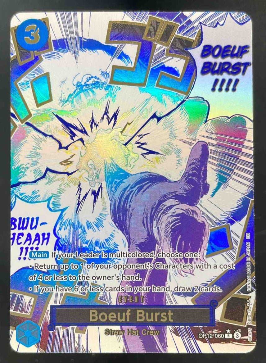2025 One Piece Legacy of the Master Alternate Art #OP12-060 Boeuf Burst