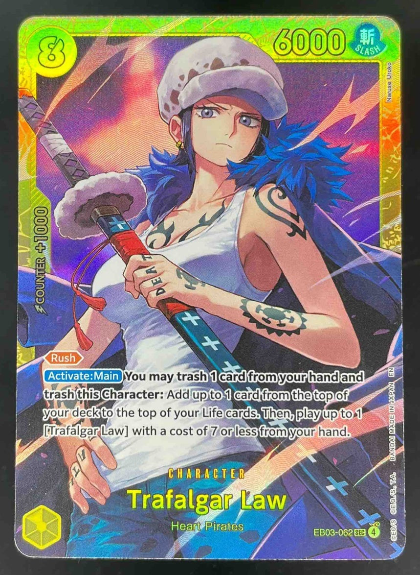 2026 One Piece Heroines Edition Secret Rare #EB03-062 Trafalgar Law