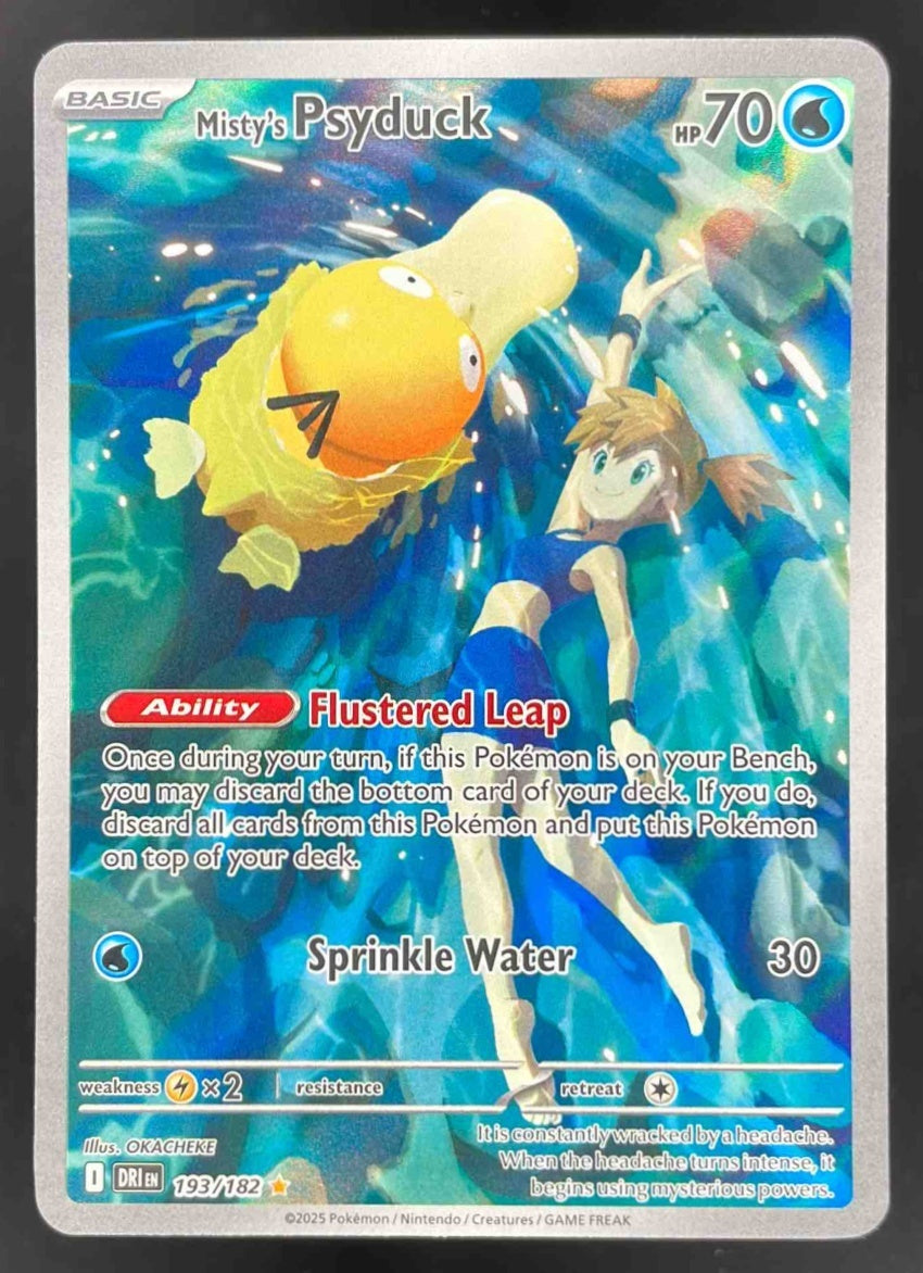 2025 Pokemon Destined Rivals #193/182 Misty's Psyduck