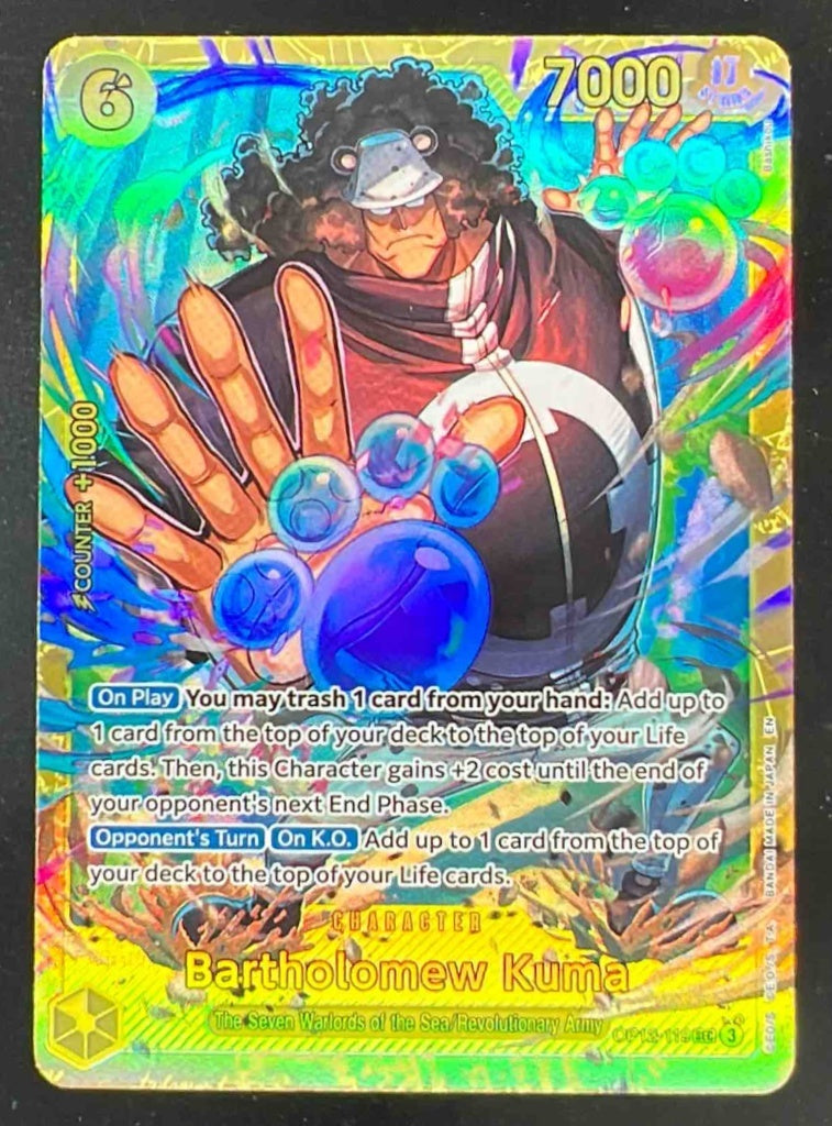 One Piece Legacy of the Master #OP12-119 Bartholomew Kuma Secret Rare