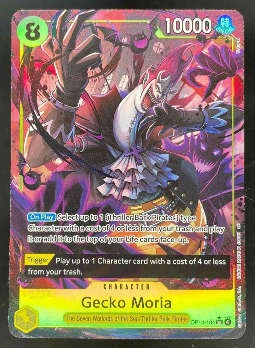 2026 One Piece Azure Sea's Seven Super Rare #OP14-104 Gecko Moria