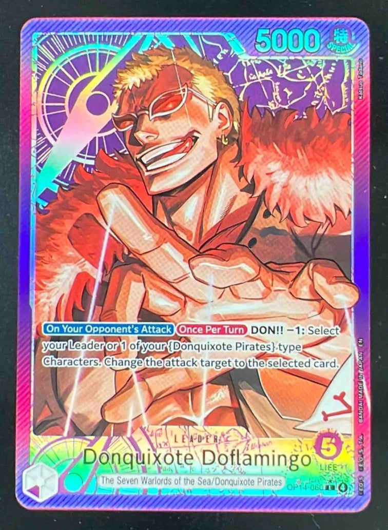 One Piece Azure Sea's Seven Leader #OP14-060 Donquixote Doflamingo