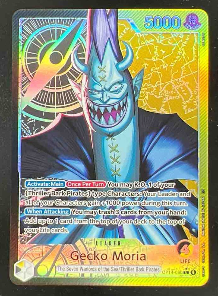 One Piece Gecko Moria - OP14-080 Alternate Art - The Azure Sea's Seven OP14