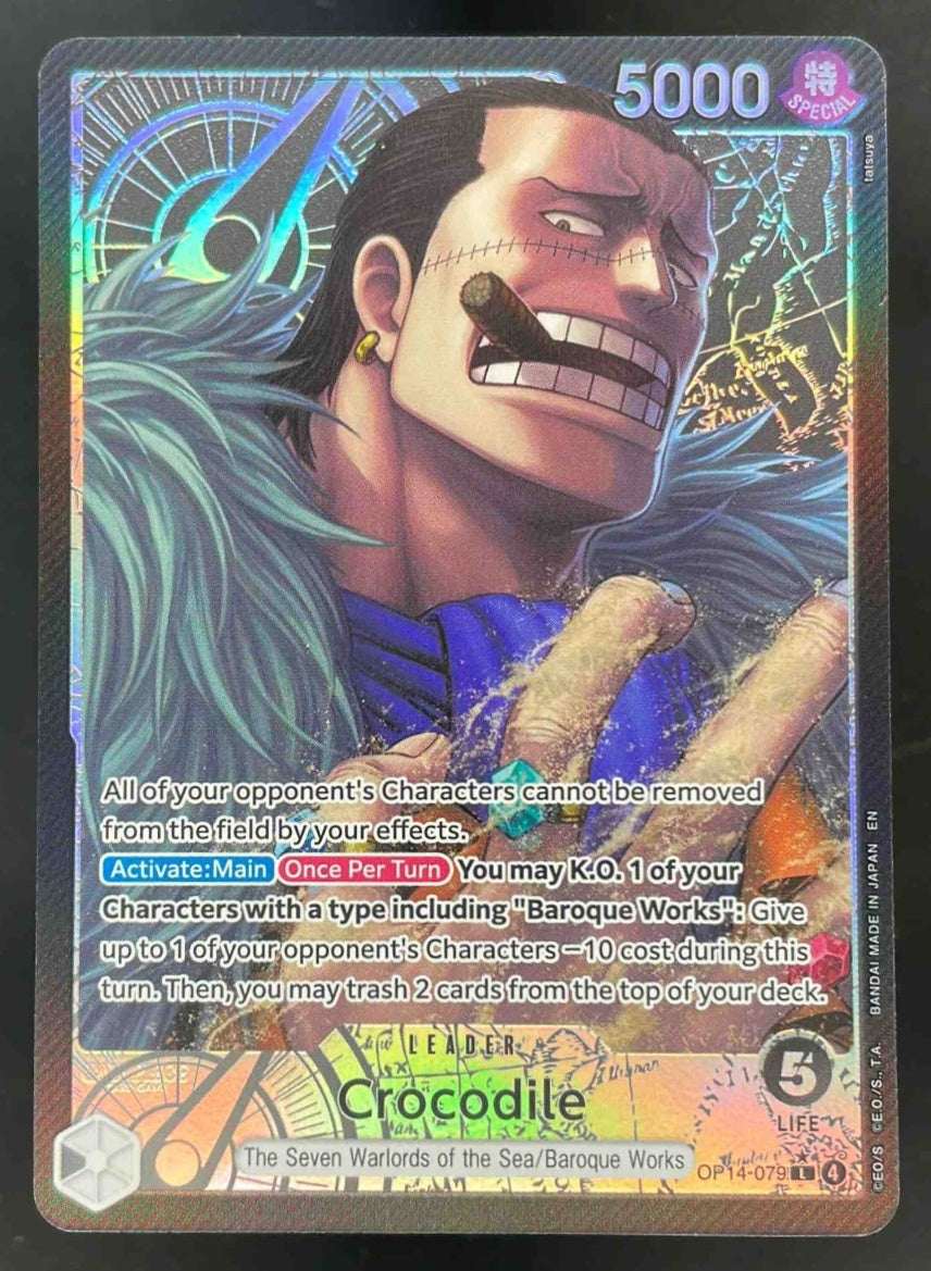 Crocodile - OP14-079 Alternate Art - The Azure Sea's Seven OP14 One Piece