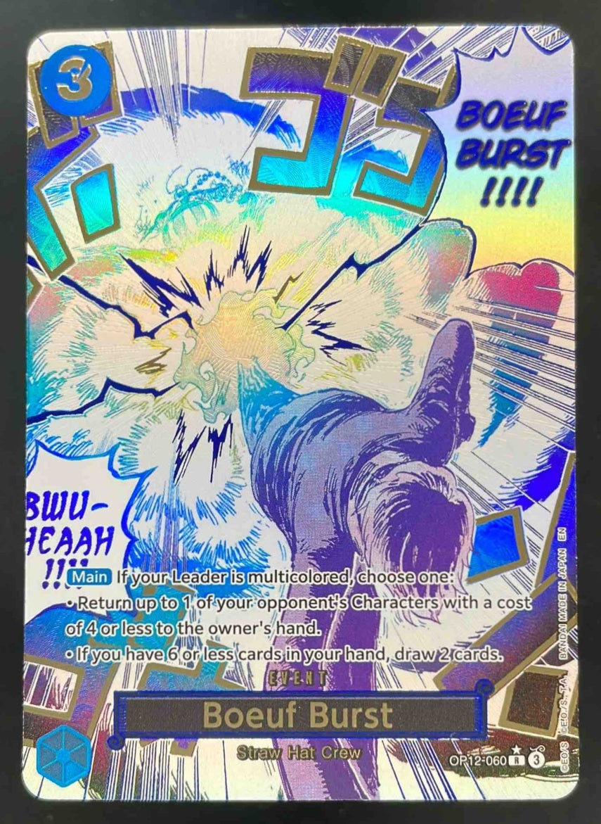 2025 One Piece Legacy of the Master Alternate Art #OP12-060 Boeuf Burst