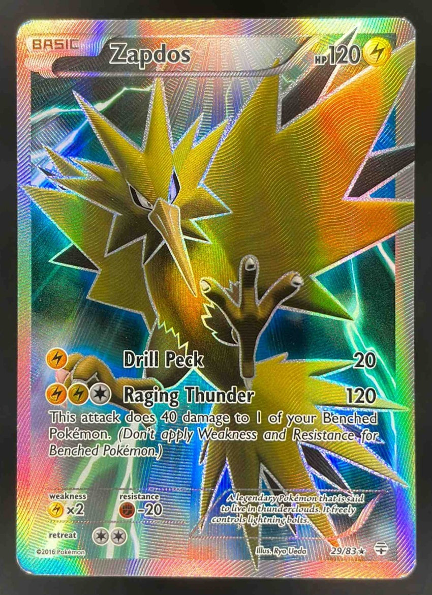 2016 Pokemon Generations Reverse Holos #29/83 Zapdos Holo