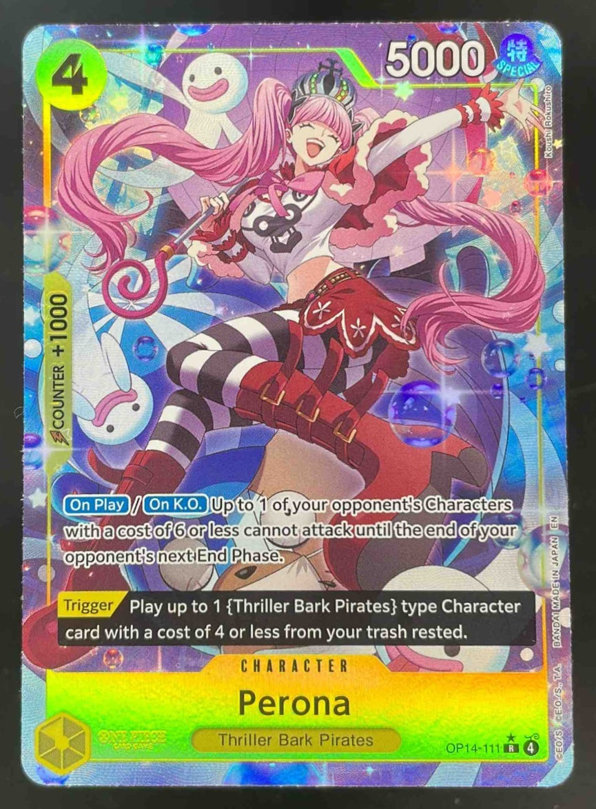 Perona - OP14-111 Alternate Art - The Azure Sea's Seven OP14