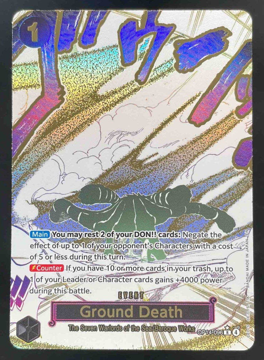 2026 One Piece Azure Sea's Seven Rare #OP14-096 Ground Death