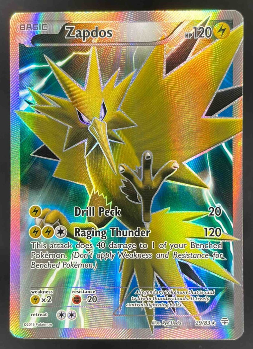 2016 Pokemon Generations Reverse Holos #29/83 Zapdos Holo
